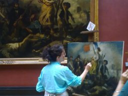 Copie du tableau "La Liberté guidant le Peuple"